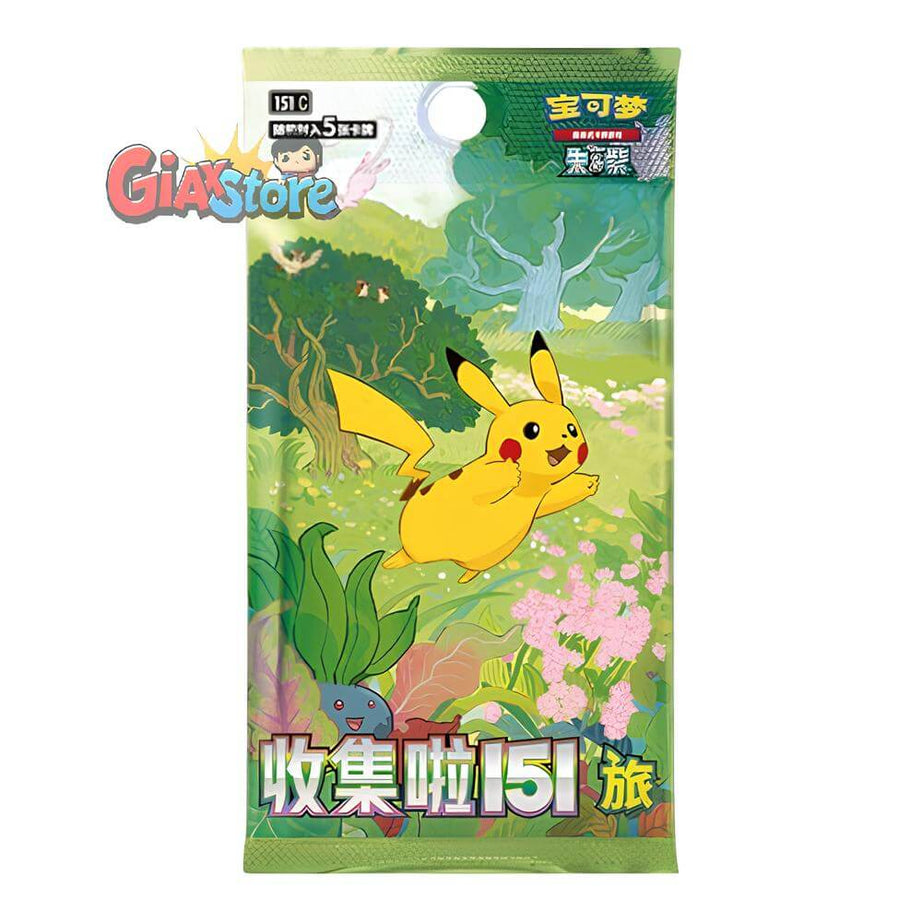 Collect 151 Journey Cinese (CH) - Box Pokemon OCG 15 Bustine da 5 Carte l'una